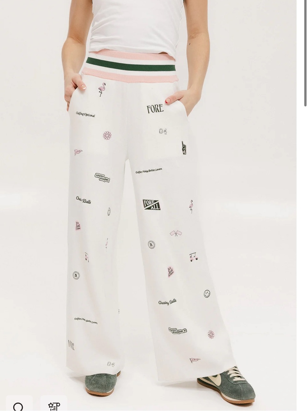 Fore All Kennedy Pant Golf Print Size Small